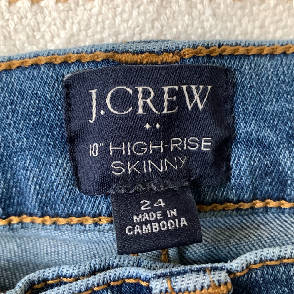 J. Crew 10” High Rise Skinny Jeans Size 24 - Picture 6 of 11